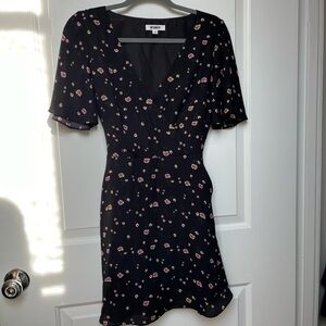 BB Dakota Black Floral Dress, Size 2